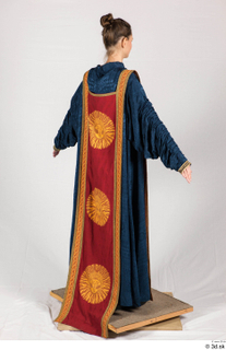  Photos Medieval Cardinal in Blue-Orange Habit 1 a poses medieval cardinal medieval clothing whole body 0005.jpg